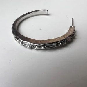 Small Rhinestone Hoop Earrings